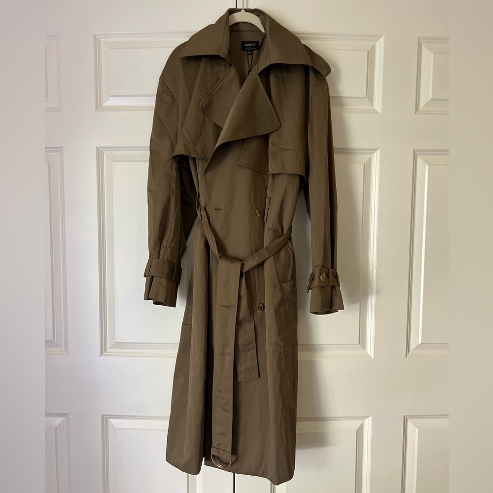 Bardot Trench Coat with Belt size 10
